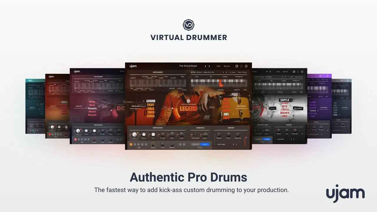 Ujam Instruments Virtual Drummer Bundle (Full Latest Version)
